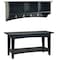 Alaterre Furniture Shaker Cottage Storage Coat Hook with Bench Set, Charcoal Gray ASCA0304BL - alternate 1